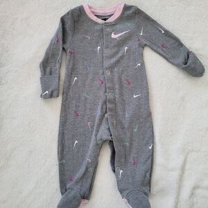 Nike Multicolor Swoosh Gray Kids Footie